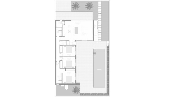 Villa floor plan, 3 bedrooms in VILLAS ALEJANDRA XIV No. 5 (2D)